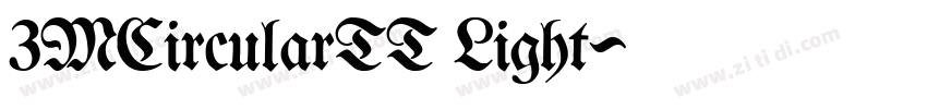 3MCircularTT Light字体转换